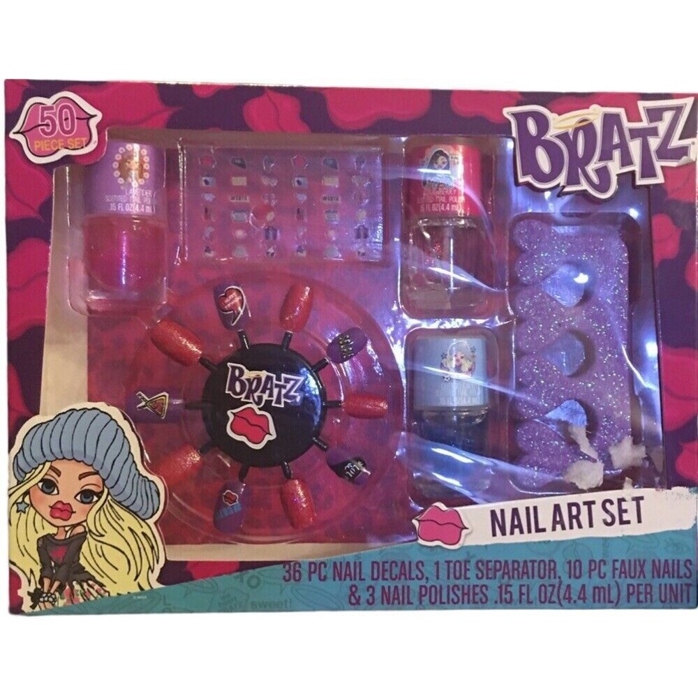 Bratz Nail Art Set Sealed in Original Box Nails, Decals, Polishes New Girls